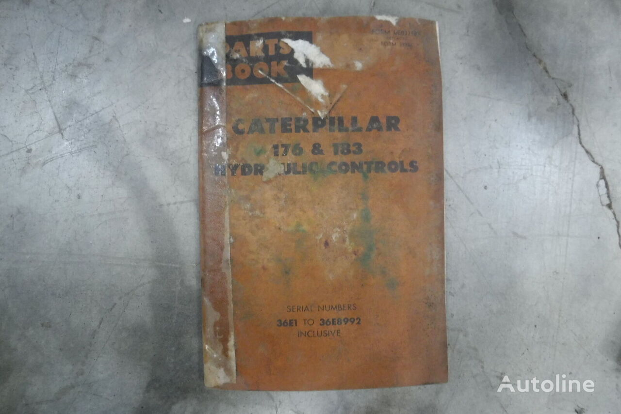 další funkční součásti MANUAL DE PARTES 176 Y 183 pro skrejpru Caterpillar 176 Y 183