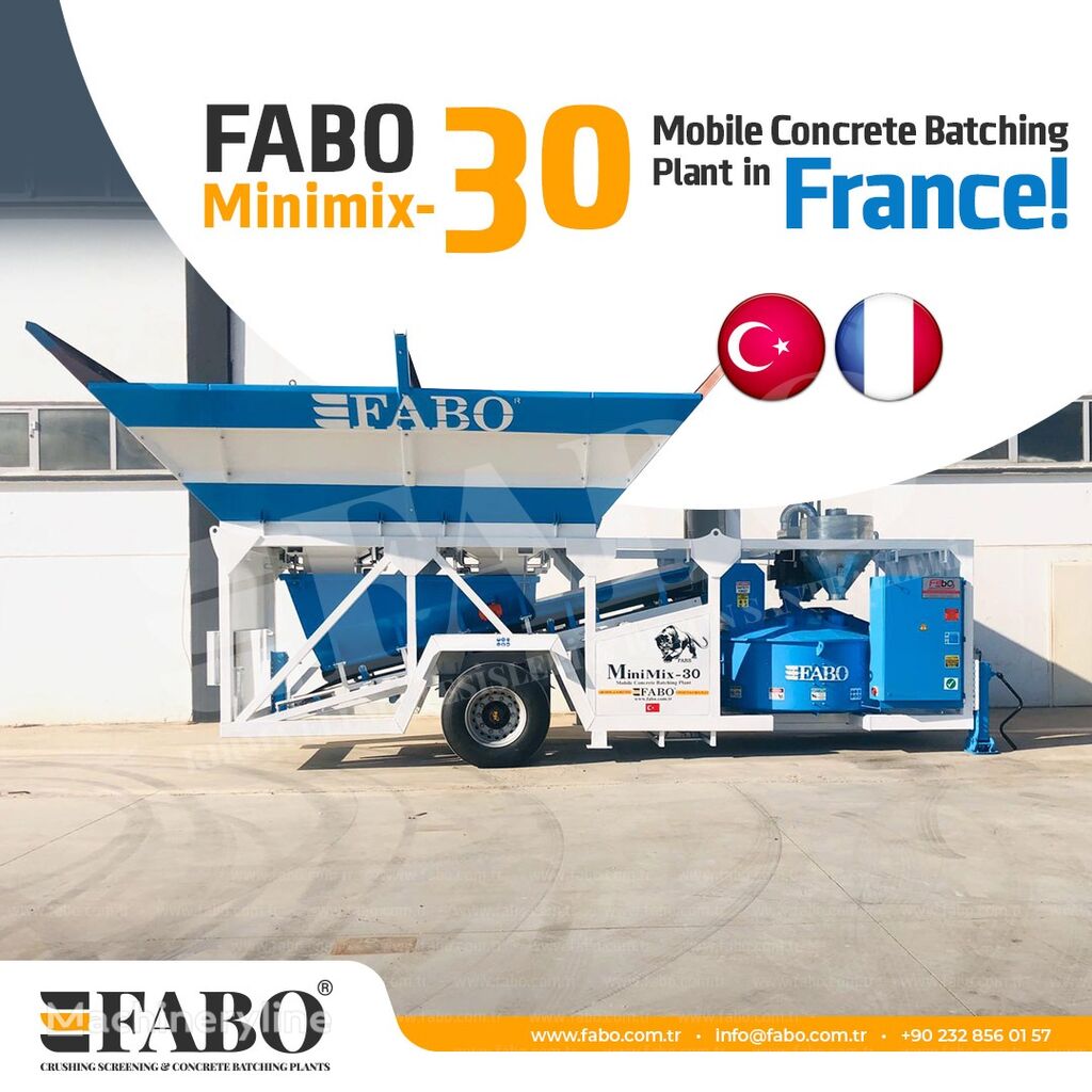 nový betonárna FABO Minimix-30 Mobilnyy Kompaktnyy Betonnyy Zavod
