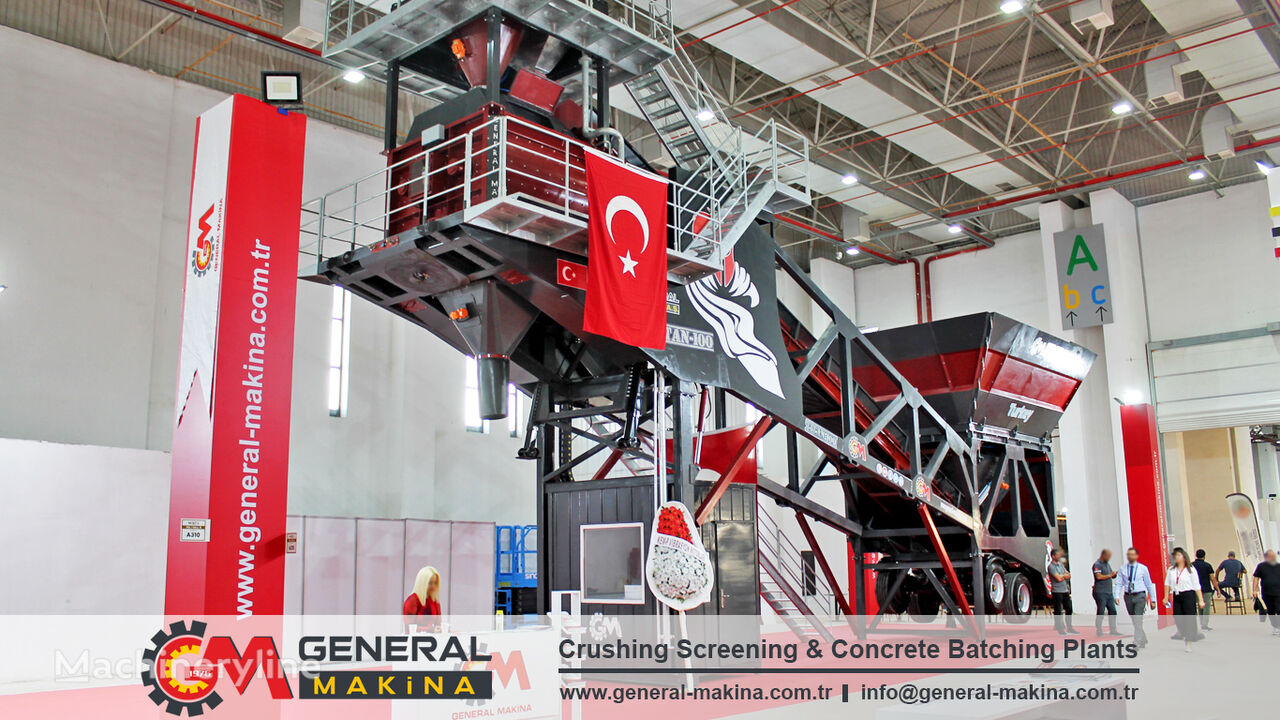 nový betonárna General Makina Mobile Concrete Plant Turkey