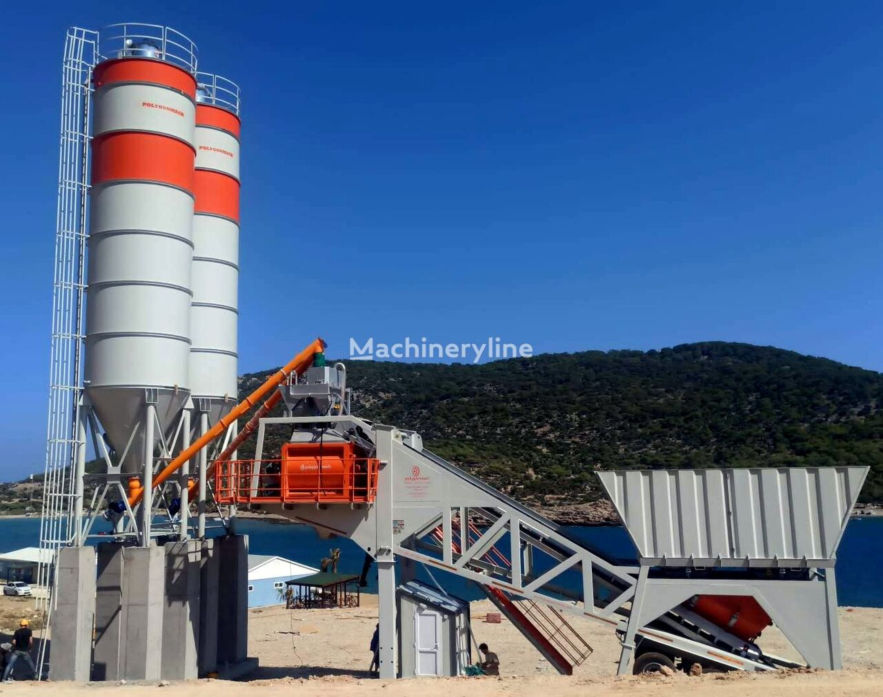 nový betonárna Polygonmach PMC-90 90m3 Mobile Concrete Batching Plant