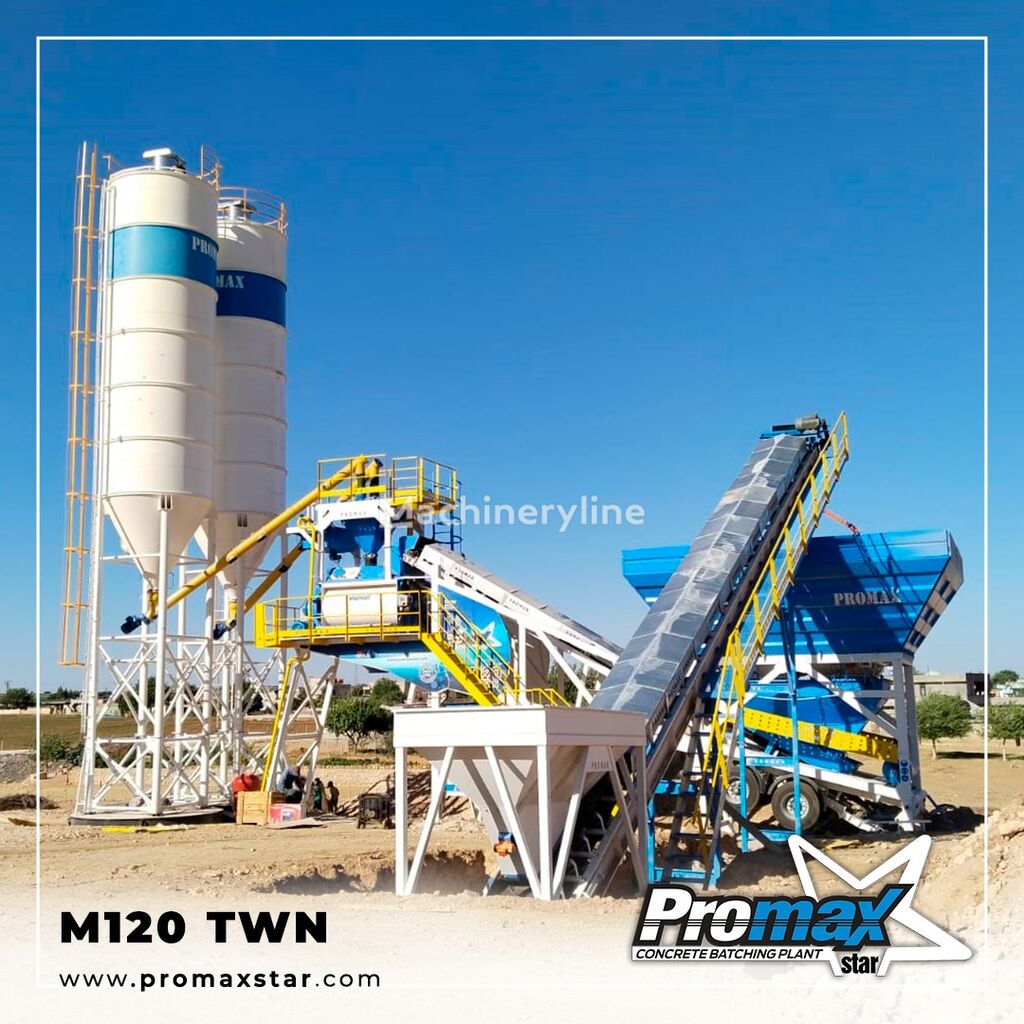 nový betonárna Promax Mobile Concrete Batching Plant M120-TWN (120m3/h)